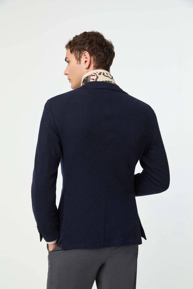 Lubiam Giacca JACK in cashmere blu Giacca JACK in cashmere blu Vendita Calda