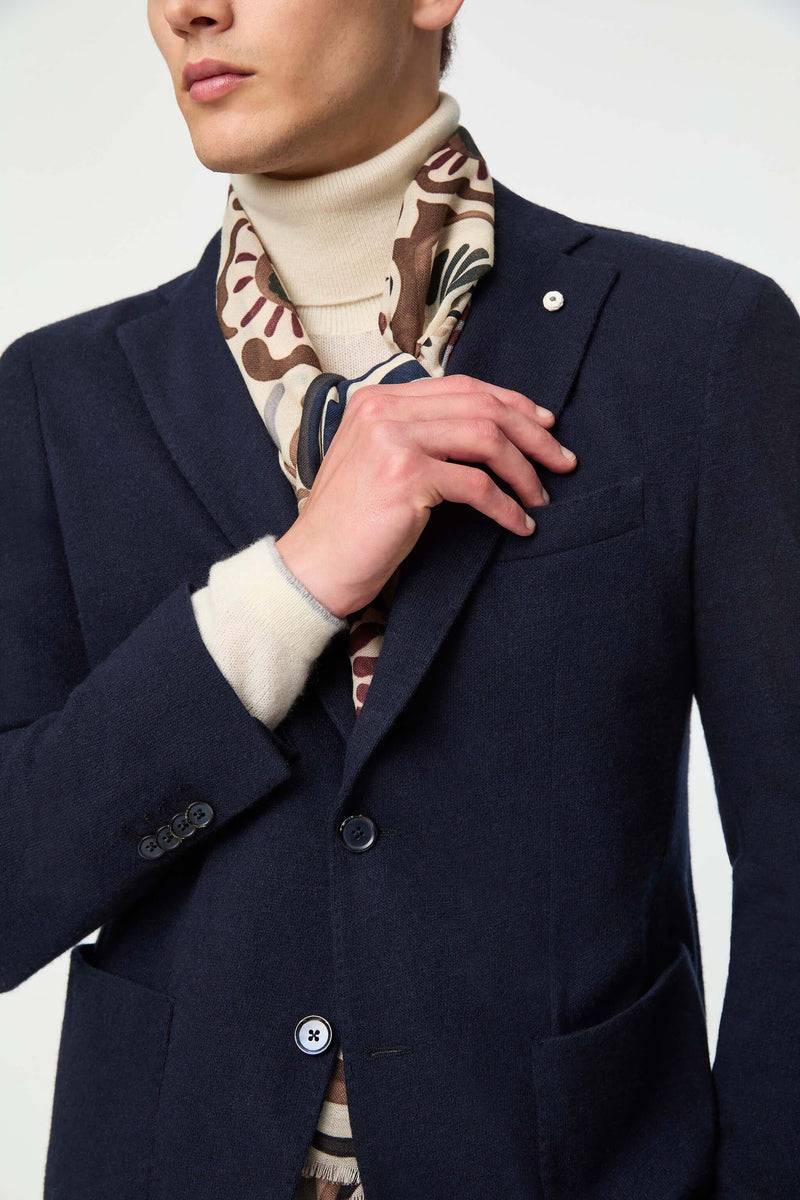 Lubiam Giacca JACK in cashmere blu Giacca JACK in cashmere blu Vendita Calda