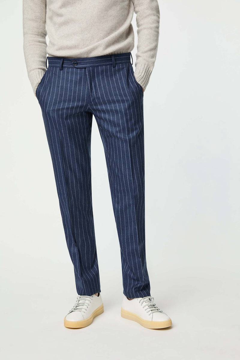 Lubiam Abito JAMES blu denim gessato Abito JAMES blu denim gessato Promozione