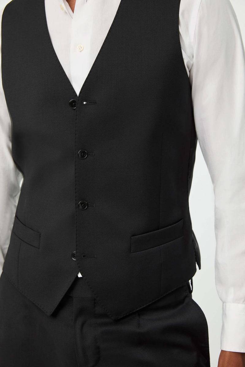 Lubiam Gilet Duetto DEREK nero Gilet Duetto DEREK nero Fino Al -60%