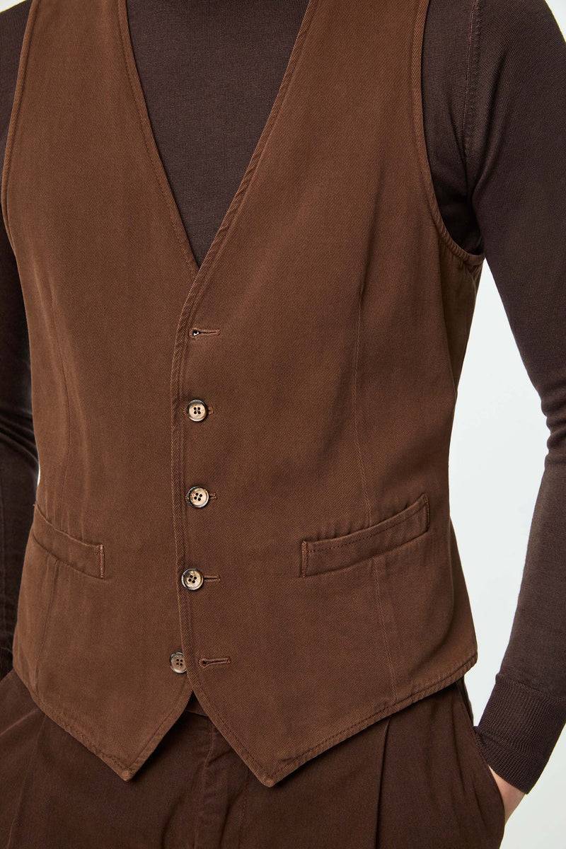 Lubiam Gilet MIKE tinto capo marrone Gilet MIKE tinto capo marrone Hotsell