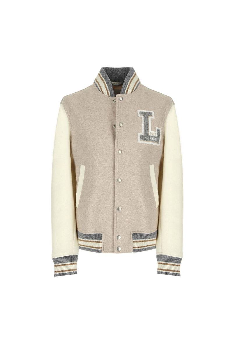 Lubiam Bomber stile college in jersey con patch Bomber stile college in jersey con patch Saldi Di Fabbrica