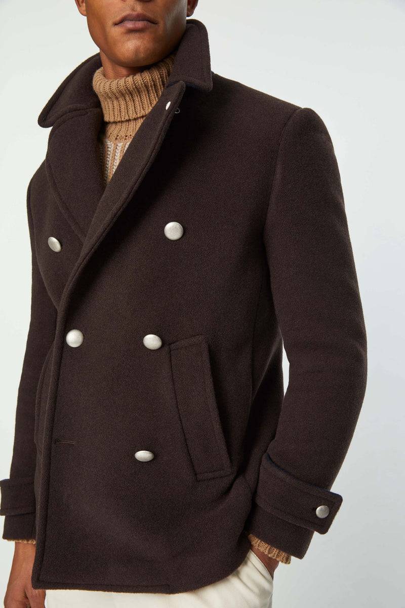 Lubiam Peacoat non trattato testa di moro Peacoat non trattato testa di moro Nuova