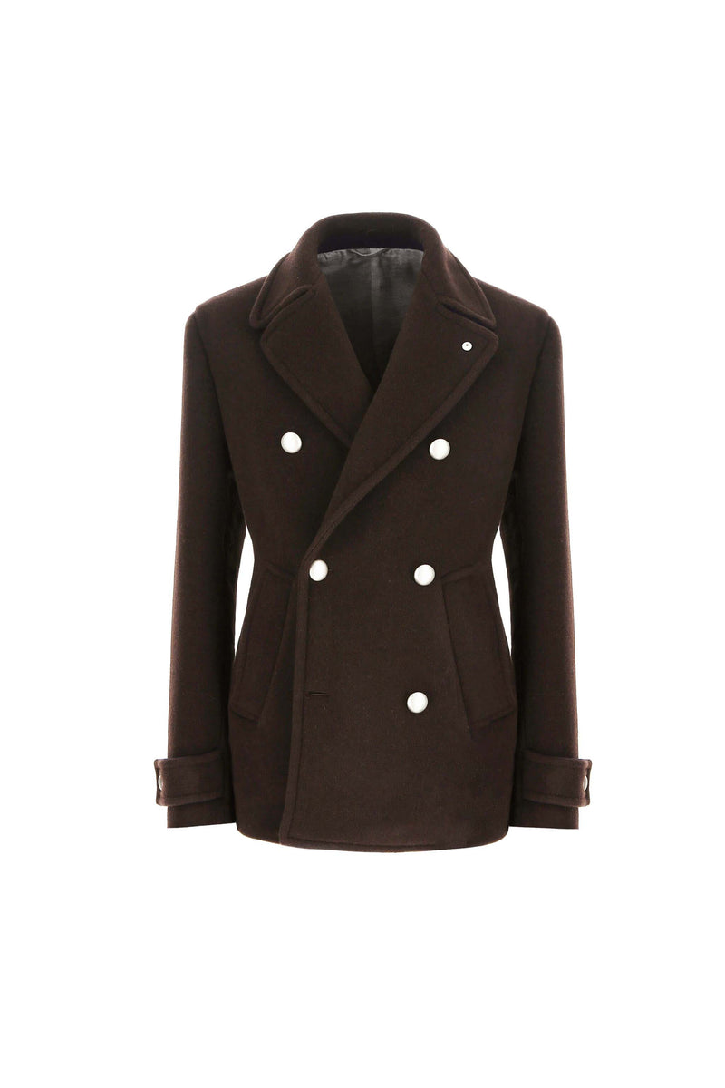 Lubiam Peacoat non trattato testa di moro Peacoat non trattato testa di moro Nuova