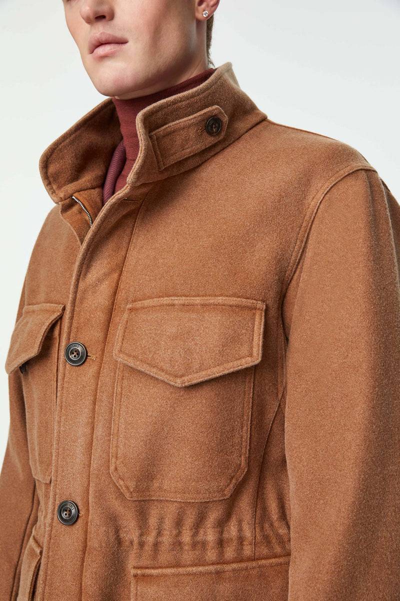 Lubiam Field jacket tinto capo marrone bruciato Field jacket tinto capo marrone bruciato Moda