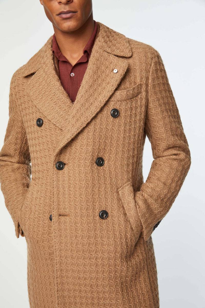Lubiam Cappotto doppiopetto non trattato nocciola Cappotto doppiopetto non trattato nocciola Qualità