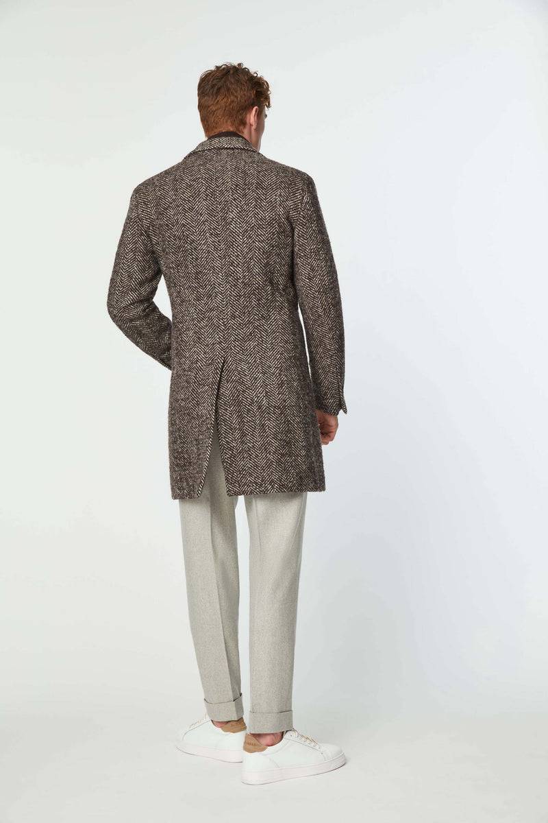 Lubiam Cappotto monopetto marrone Cappotto monopetto marrone Spedizione Gratuita
