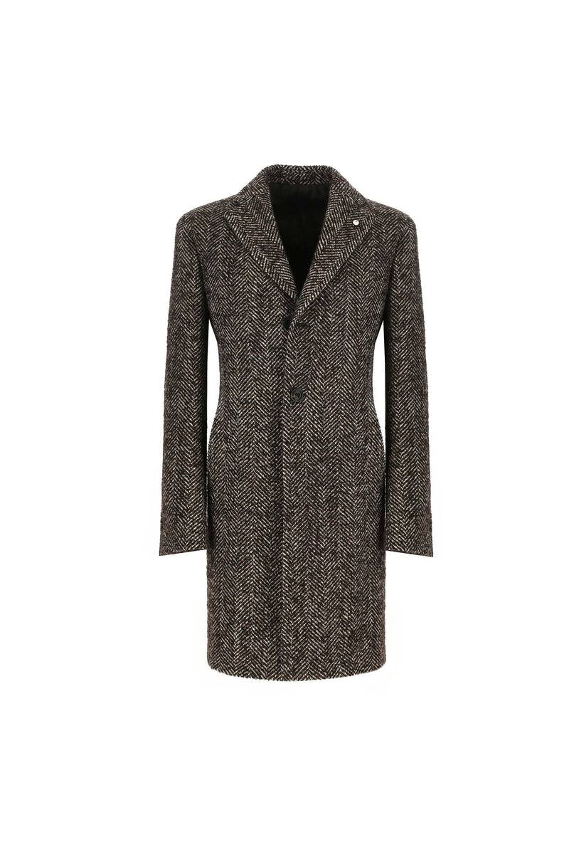 Lubiam Cappotto monopetto marrone Cappotto monopetto marrone Spedizione Gratuita