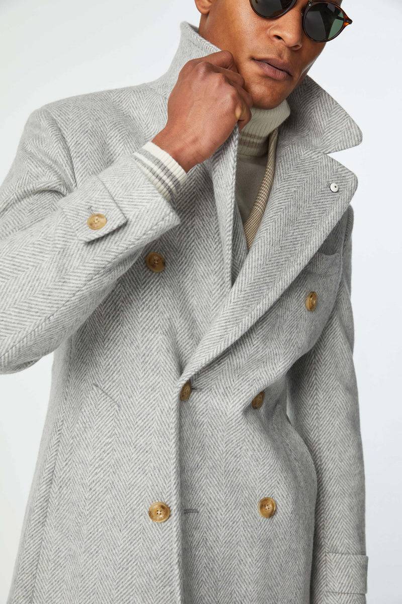 Lubiam Cappotto Chesterfield in jersey grigio chiaro Cappotto Chesterfield in jersey grigio chiaro Soddisfazione Garantita