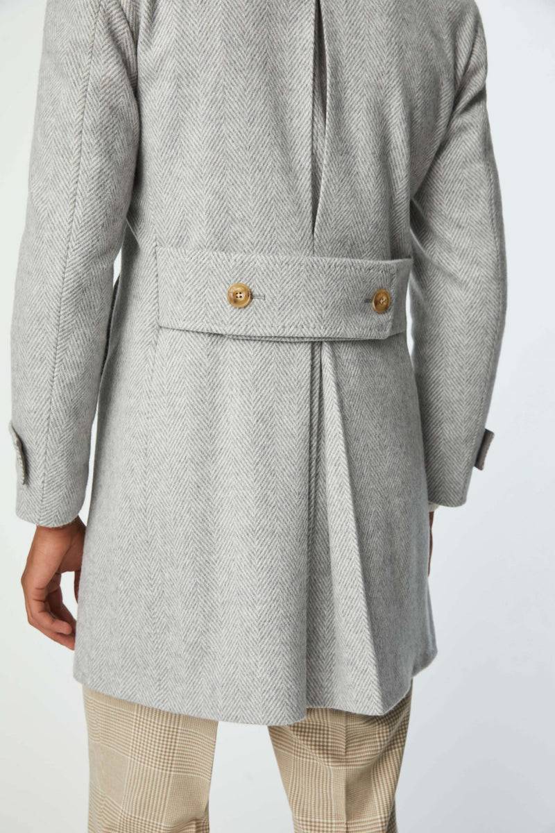 Lubiam Cappotto Chesterfield in jersey grigio chiaro Cappotto Chesterfield in jersey grigio chiaro Soddisfazione Garantita
