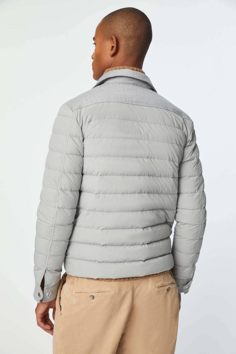 Lubiam Giacca camicia imbottita grigio ghiaccio Giacca camicia imbottita grigio ghiaccio Qualità Garantita