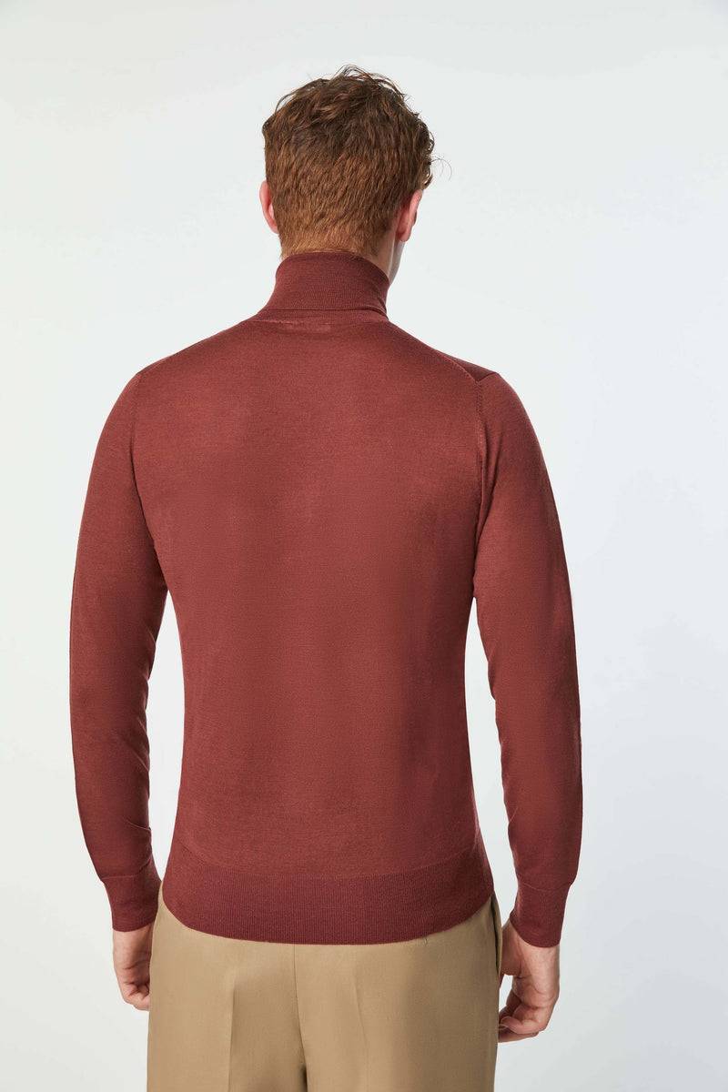 Lubiam Maglia dolcevita leggera bordeaux Maglia dolcevita leggera bordeaux Promozione Limitata