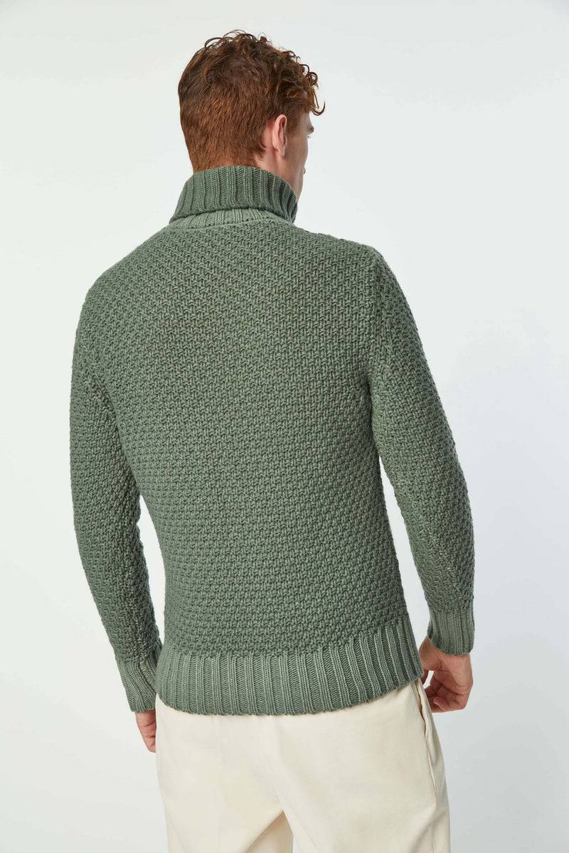 Lubiam Maglia dolcevita lavorata verde Maglia dolcevita lavorata verde Sottocosto