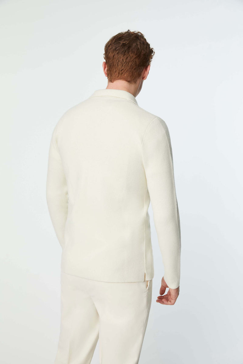 Lubiam Overshirt in maglia calata bianca Overshirt in maglia calata bianca Convenienza
