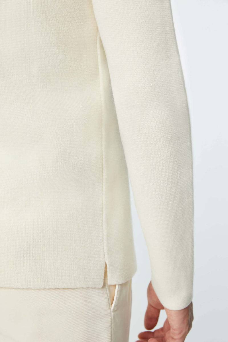 Lubiam Overshirt in maglia calata bianca Overshirt in maglia calata bianca Convenienza