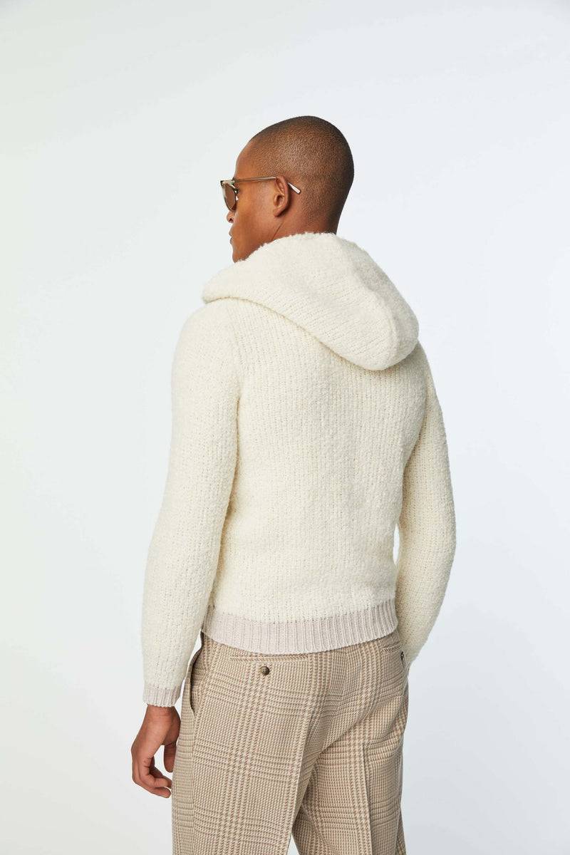 Lubiam Maglia con zip e con cappuccio avoiro Maglia con zip e con cappuccio avoiro Saldi