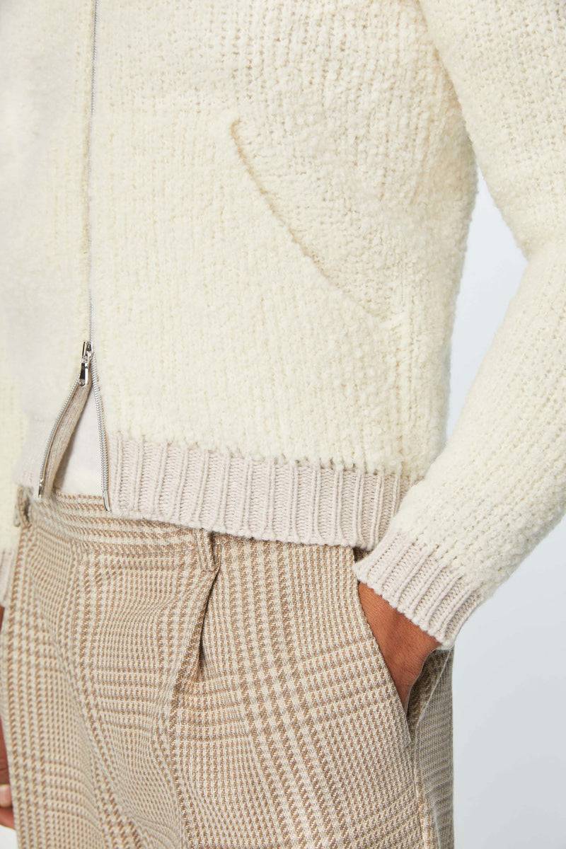 Lubiam Maglia con zip e con cappuccio avoiro Maglia con zip e con cappuccio avoiro Saldi