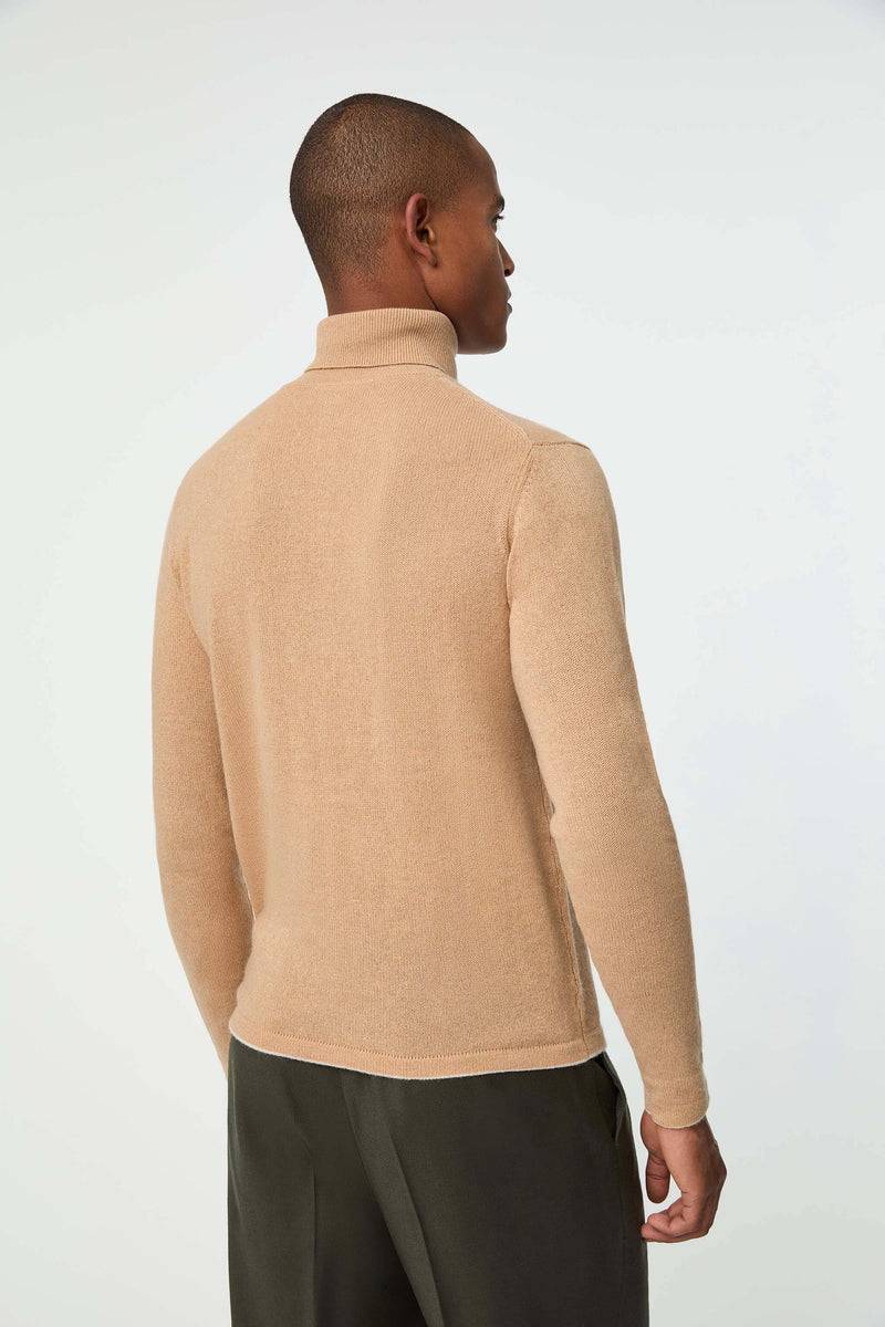 Lubiam Maglia dolcevita in cashmere beige Maglia dolcevita in cashmere beige Vendita Economica