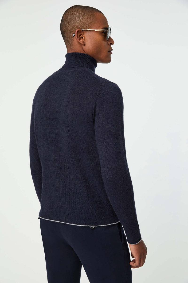 Lubiam Maglia dolcevita blu avio in cashmere Maglia dolcevita blu avio in cashmere 2025