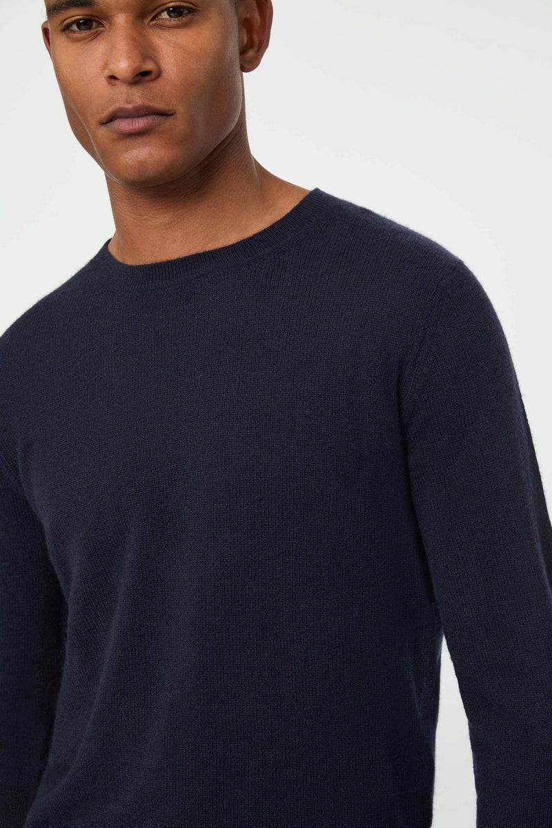 Lubiam Maglia girocollo blu avio in cashmere Maglia girocollo blu avio in cashmere Italy