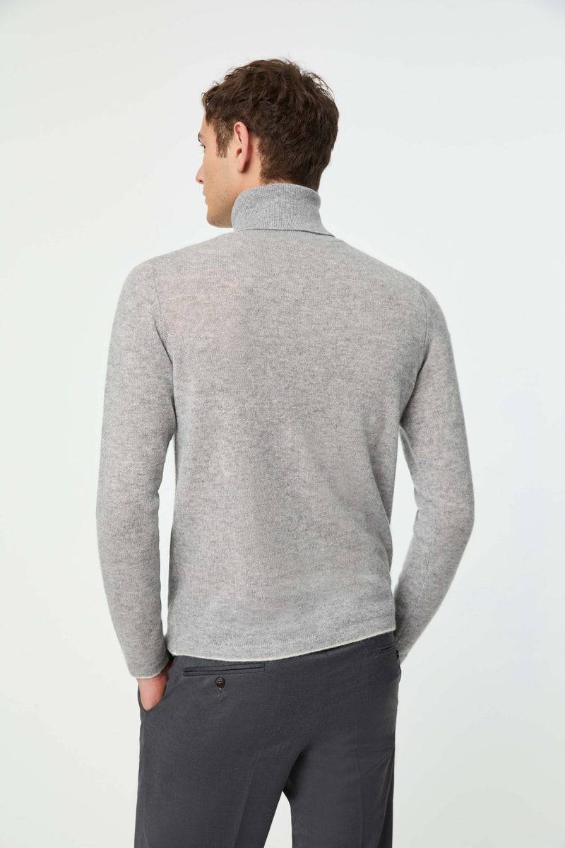 Lubiam Maglia dolcevita grigio melange in cashmere Maglia dolcevita grigio melange in cashmere Shopping online