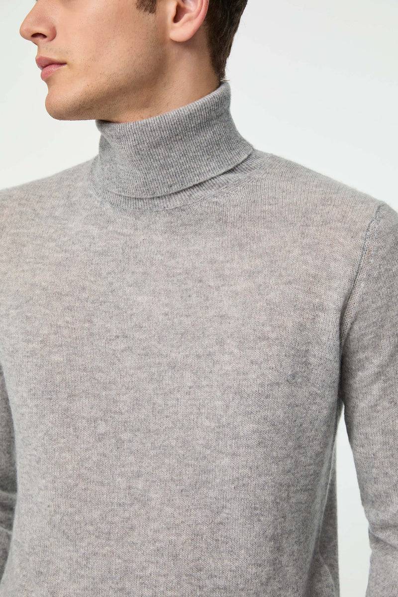 Lubiam Maglia dolcevita grigio melange in cashmere Maglia dolcevita grigio melange in cashmere Shopping online