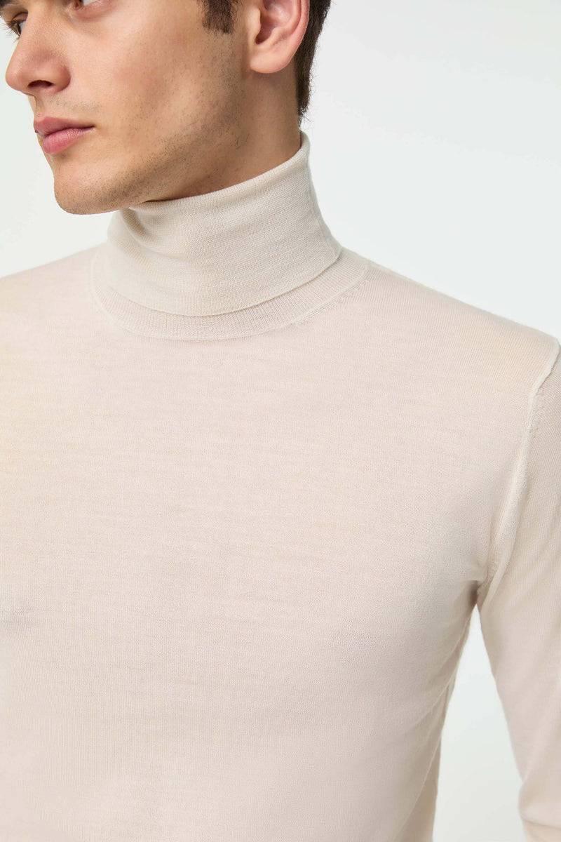 Lubiam Maglia girocollo ultralight bianco latte Maglia girocollo ultralight bianco latte Qualità
