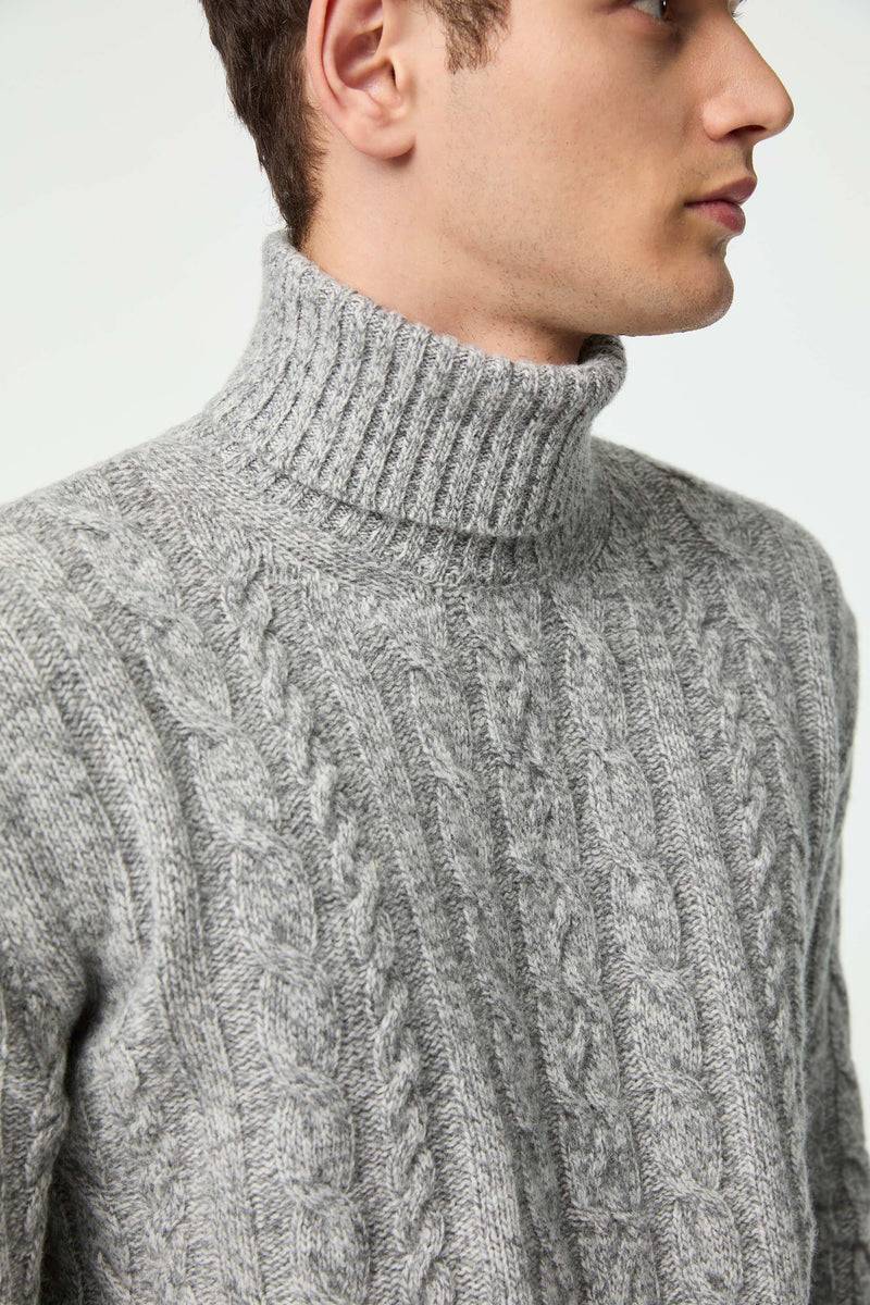Lubiam Maglia dolcevita lavorata grigio melange Maglia dolcevita lavorata grigio melange Soddisfazione Garantita