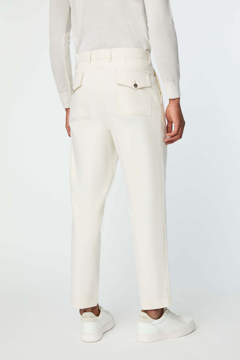 Lubiam Pantalone TONY non trattato bianco Pantalone TONY non trattato bianco Shopping Online