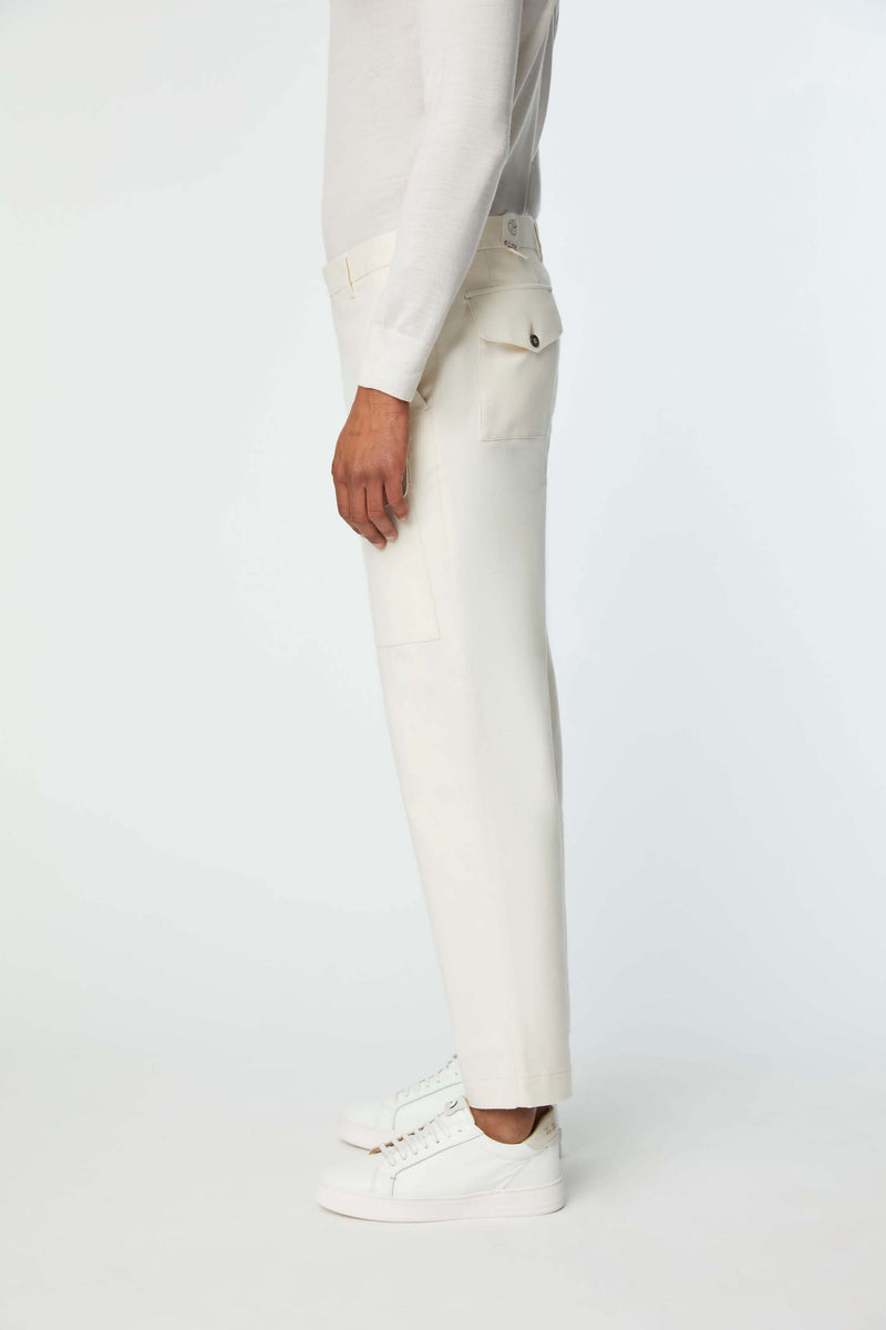 Lubiam Pantalone TONY non trattato bianco Pantalone TONY non trattato bianco Shopping Online
