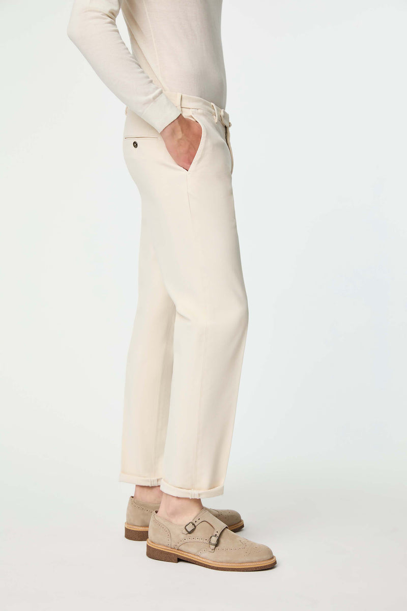 Lubiam Pantalone ELTON tinto capo bianco avorio Pantalone ELTON tinto capo bianco avorio Prezzo Ridotto