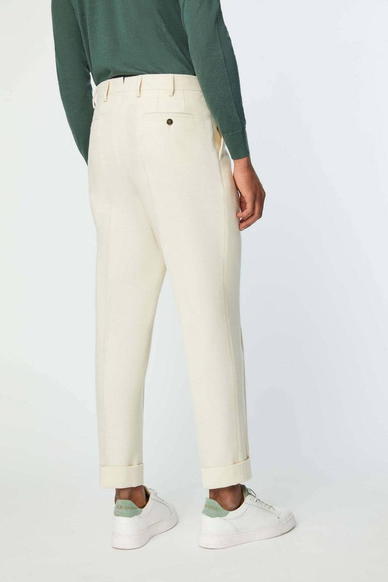 Lubiam Pantalone MILES bianco avorio Pantalone MILES bianco avorio Outlet