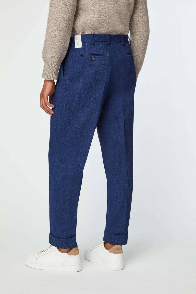 Lubiam Pantalone Jaco Sartorial Indigo blu denim Pantalone Jaco Sartorial Indigo blu denim Hotsell