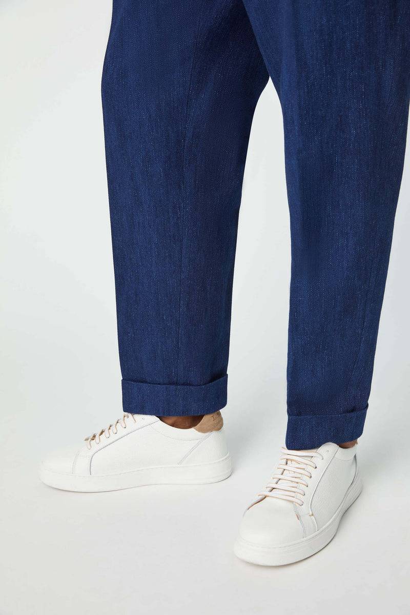 Lubiam Pantalone Jaco Sartorial Indigo blu denim Pantalone Jaco Sartorial Indigo blu denim Hotsell