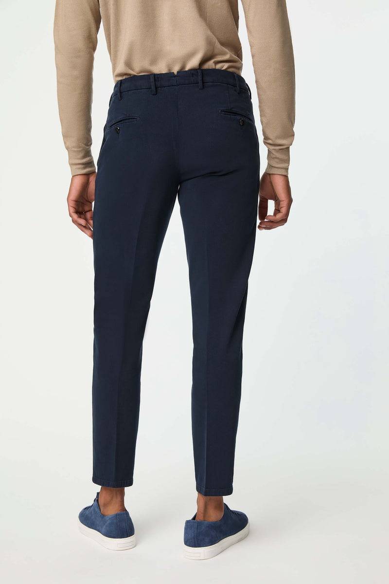 Lubiam Pantalone ELTON tinto capo blu Pantalone ELTON tinto capo blu Vendita Economica