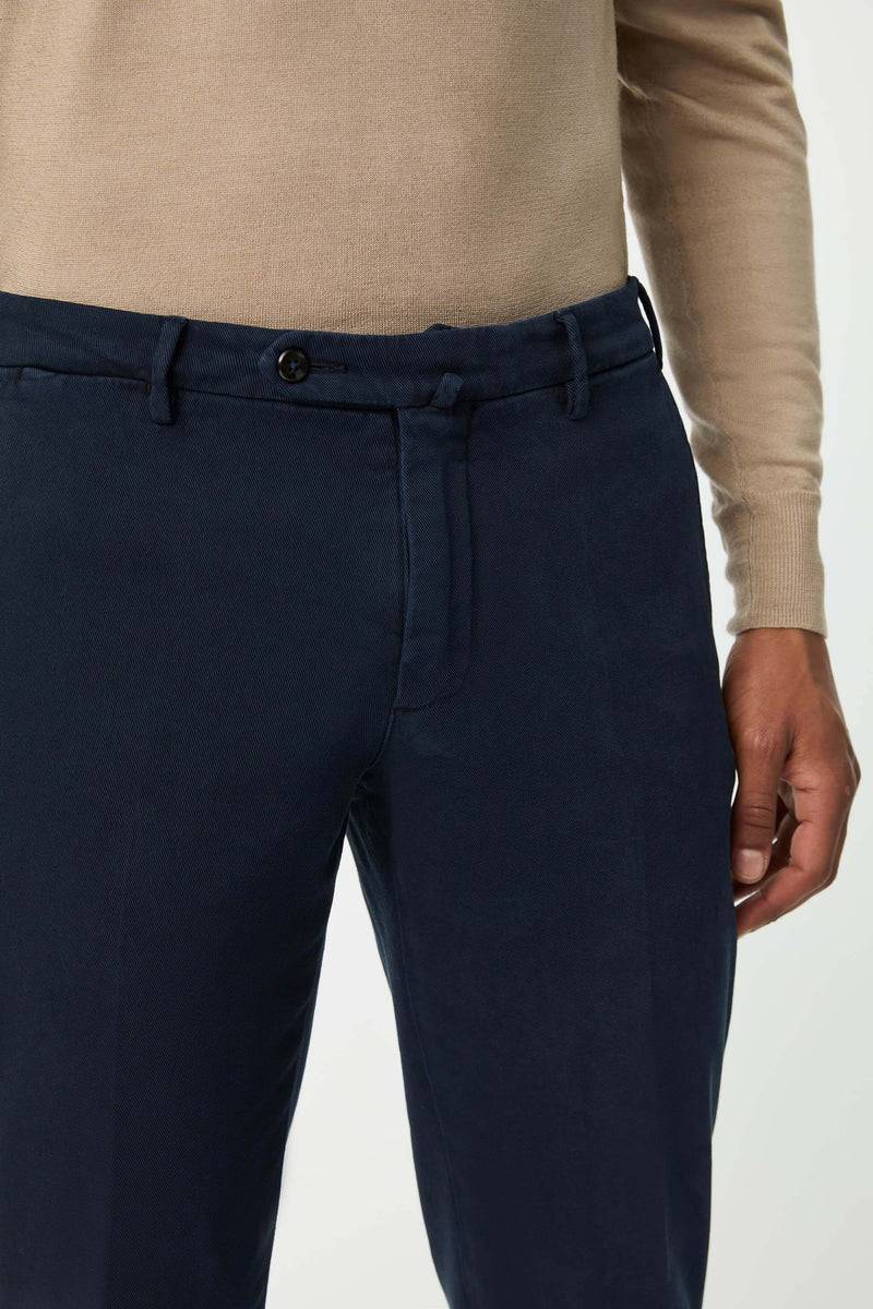 Lubiam Pantalone ELTON tinto capo blu Pantalone ELTON tinto capo blu Vendita Economica