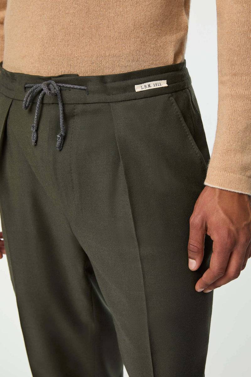 Lubiam Pantalone LESTER verde camo Pantalone LESTER verde camo Moda