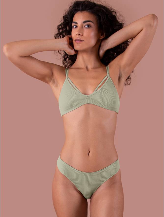 Luigi di Focenza BRASILIANA DONNA COSTINA RIB MENTA Pezzi Unici
