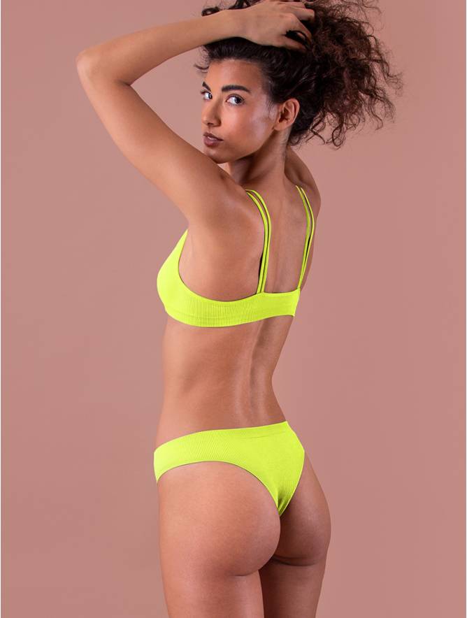 Luigi di Focenza BRASILIANA DONNA COSTINA RIB GIALLO FLUO' Negozi Online
