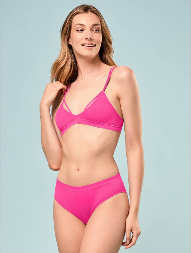 Luigi di Focenza SLIP DONNA V. ALTA COSTINA RIB BUBBLE FLUO' Vendita Calda