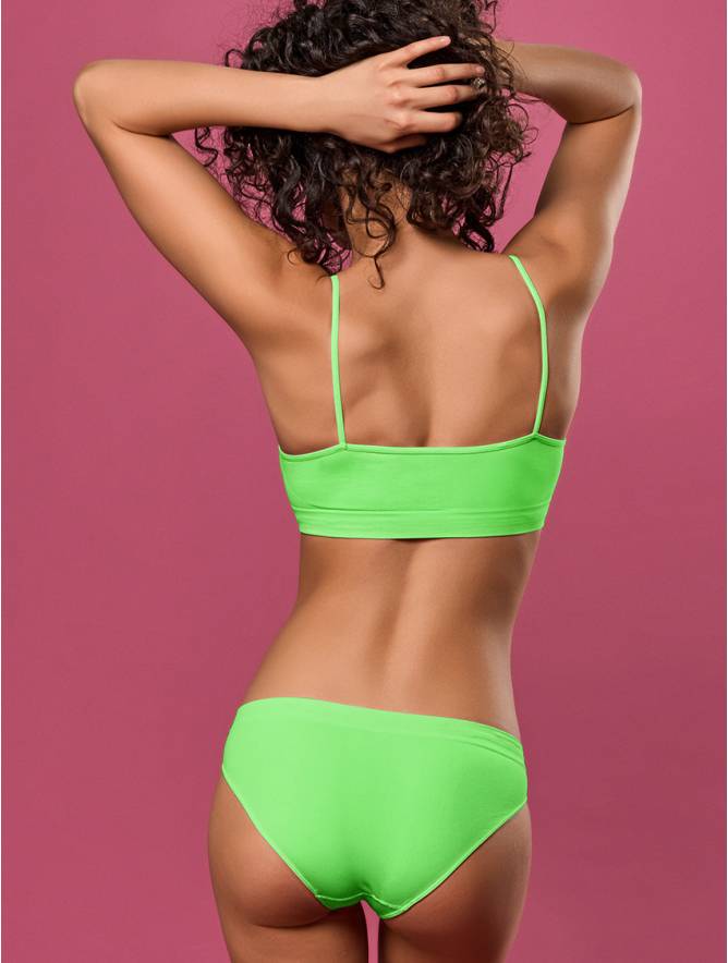 Luigi di Focenza SLIP DONNA VITA ALTA VERDE FLUO' I Più Venduti