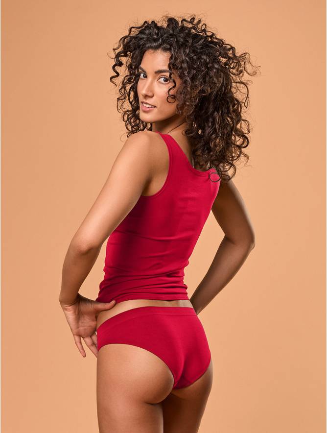 Luigi di Focenza SLIP DONNA VITA ALTA ROSSO In Saldo
