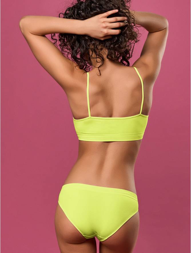 Luigi di Focenza SLIP DONNA VITA ALTA GIALLO FLUO' Promozione