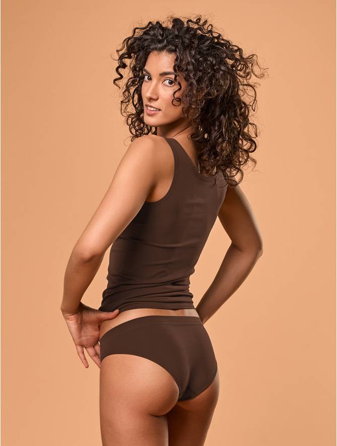 Luigi di Focenza SLIP DONNA VITA ALTA CIOCCOLATO Soddisfazione Garantita