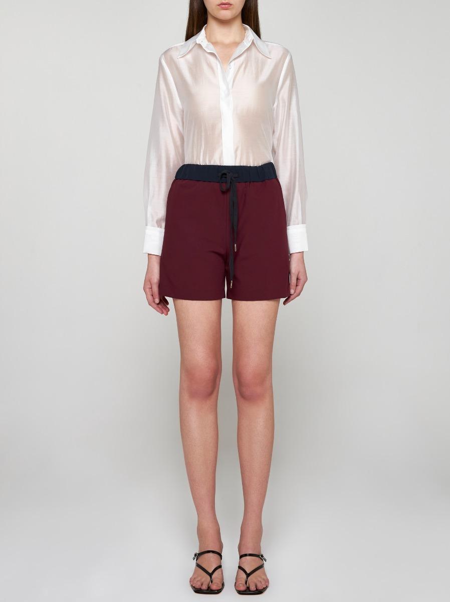 BLANCA VITA Shorts Brassavola in seta Saldi Di Fabbrica