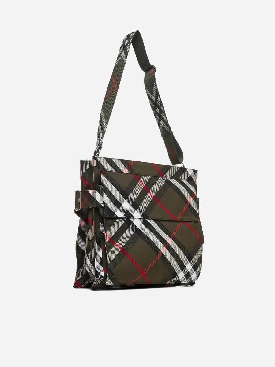 BURBERRY Borsa tote Trench media in tela check Affare Del Giorno