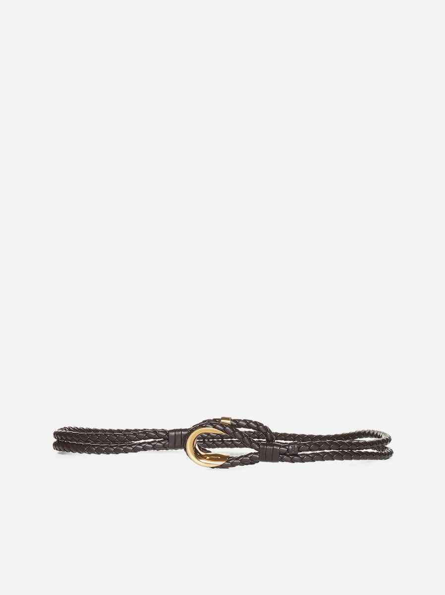 BOTTEGA VENETA Cintura Coaxial in pelle intrecciata Economico