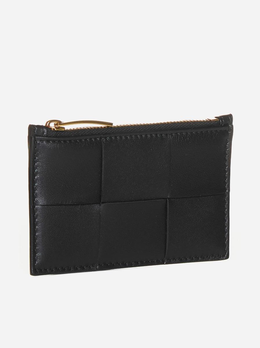 BOTTEGA VENETA Portacarte con zip in pelle Intreccio Promozione Limitata