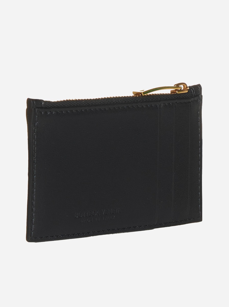 BOTTEGA VENETA Portacarte con zip in pelle Intreccio Promozione Limitata