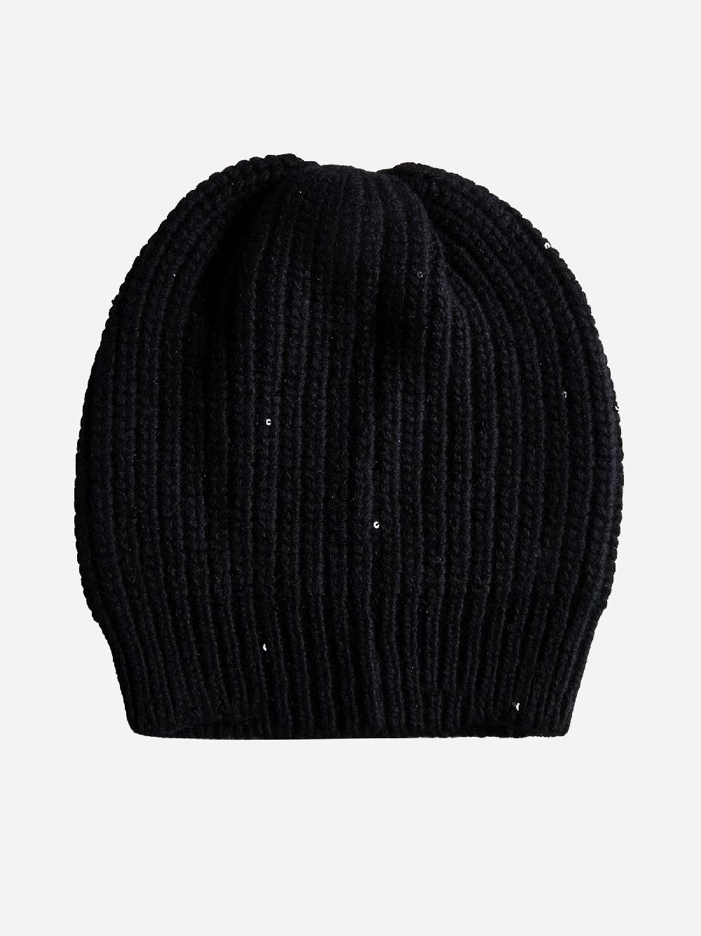 BRUNELLO CUCINELLI Berretto misto cashmere con paillettes Soddisfazione Garantita